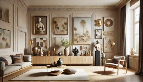 Les astuces pour installer des œuvres d'art dans un salon