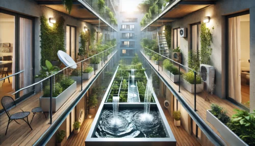 La récupération d'eau de pluie dans les appartements